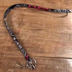 Vera Bradley Canterberry Magenta Lanyard.